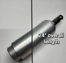 Load image into Gallery viewer, AL24 24 inch aluminum tube with end cap
