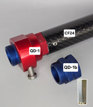Load image into Gallery viewer, 24" Carbon fiber tube with optional quick connect kit
